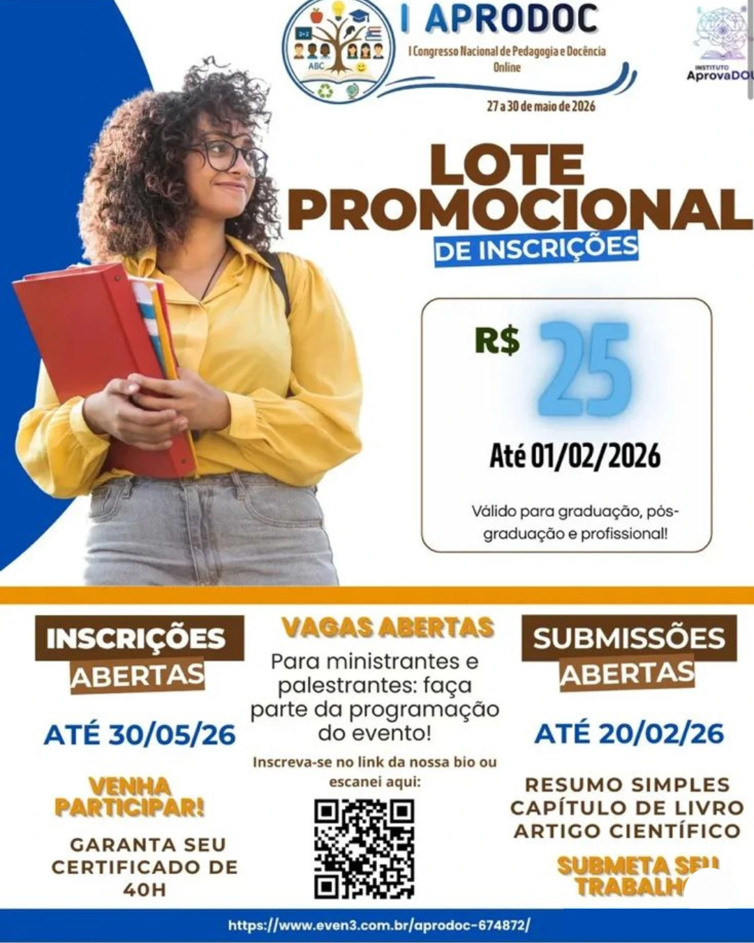 I Congresso Nacional de Pedagogia e Docência Online (I APRODOC)